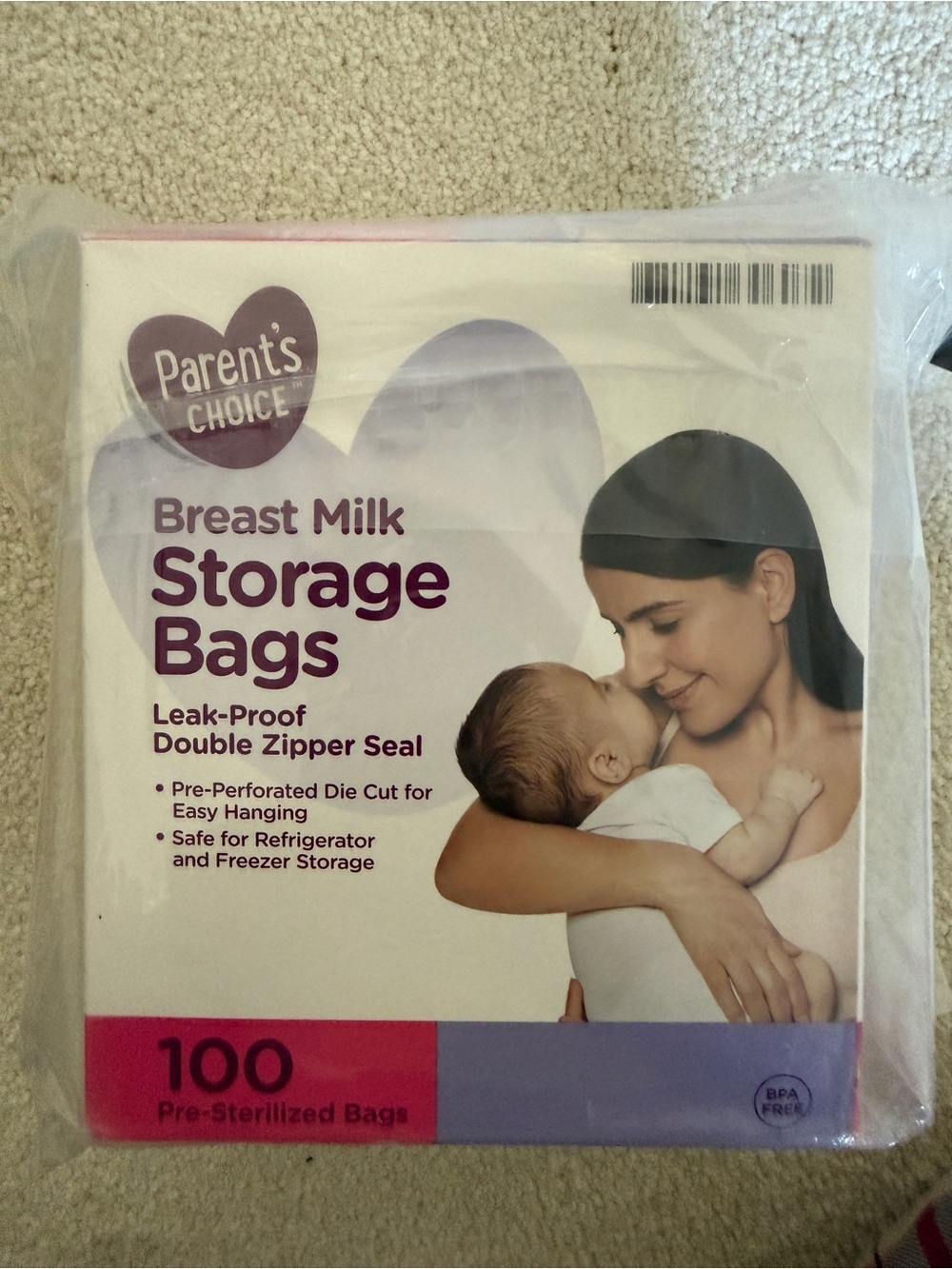 Parent's Choice Breast Milk Storage Bags - 100 count